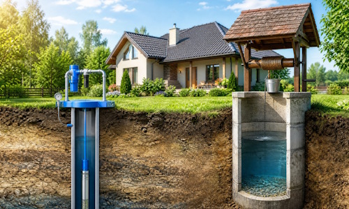 Автономное водоснабжение загородного дома Выкса: скважина или колодец